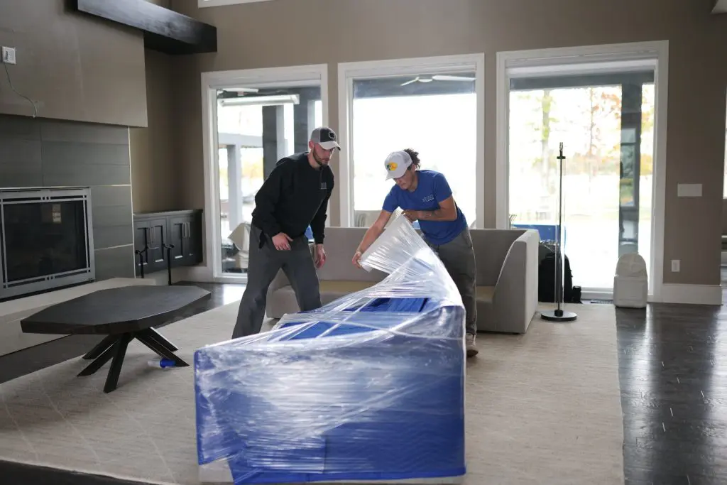 MVM Moving & Storage employees taking good care of furniture making MVM the easy choice for your next move